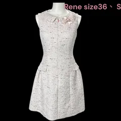Riri 極美品♡Rene TISSUE社製 ツイードワンピース フレア 楽天市場】ルネ rene ツイード ワンピースの通販