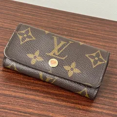 ▪️ LOUIS VUITTON  ルイヴィトン LV  キーケース 4連 ミュルティクレ モノグラム ブラウン