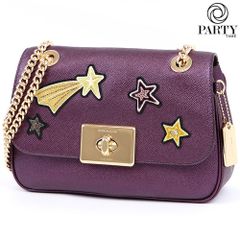 COACH：スター アップリケ チェーンショルダーバッグ