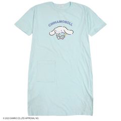 シナモロール BIG Tシャツ レディース プリント 部屋着 サンリオキャラクターズ サックス 春夏