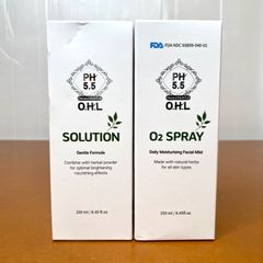 アマロス OHL ソリューション O2スプレー デイリー モイスチャーライジング フェイシャル ミスト 250ml 2本セット ホームケア 韓国 韓国コスメ ピーリング ハーブピーリング エステ 美容 ニキビ 毛穴ケア 美肌再生 アンチエイジング