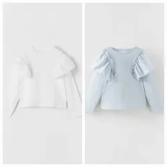 ザラキッズ ポプリン フリル Tシャツ 新品