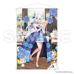ホロライブ タワーレコード 白上フブキ B2タペストリー ドレスver.