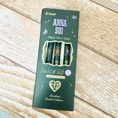 【PILOT × ANNA SUI 限定コラボ】Juice Up ジュースアップ 0.4mmゲルインキボールペン3本セット／Black・Red・Violet