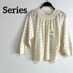 新品　未使用　タグ付き　Series 長袖　白　ホワイト　トップス　水玉