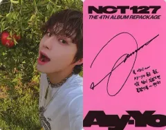 【中古】コレクションカード(男性) NCT 127/ジョンウ(JUNGWOO)/裏面印刷サイン入り/CD「Ay-Yo」【A Ver.】封入特典フォトカード