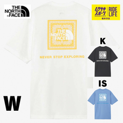 【ムラスポ公式】THE NORTH FACE ノースフェイス Tシャツ バンダナ スクエアロゴ バックプリント レギュラーシルエット NT32446 メンズ レディース