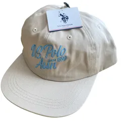 【新品】U.S. POLO ASSN.　ユーエスポロアッスン　US POLO 英語　ロゴキャップ　ベースボール　野球　帽子　メンズ　レディース　ユニセックス　ペアルック　カップルコーデにも　ベージュ
