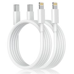 【人気商品】to Type-C Type-C 】iPhone PD 3A急速充電 / 充電ケーブル MFi認証/PD対応 Apple タイプCケーブル 【 2本セット アイフォンタイプC 2m Lightningケーブル 充電コード USB-C ライトニングケ