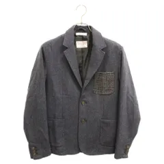 Harris Tweed (ハリスツイード) NAVAL ナバル ウールポケット ヘリンボーン テーラードジャケット T-5778030 ネイビーのサムネイル