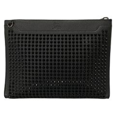 CHRISTIAN LOUBOUTIN(クリスチャンルブタン) クラッチバッグ スカイポーチ 黒 スタッズ/2way レザー