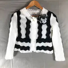  リーベ Liebe ボレロ レース 花装飾 コサージュ付き 長袖 フリル 黒 白 38サイズ 2025091300080