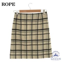 ☆美品☆ ROPE' ロぺ スカート ひざ丈 レディース ベージュ 36 901-984 送料無料