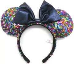 【中古】アクセサリー(非金属) ミニーマウス(ネイビー) カチューシャ(カラフルスパンコール) 「ディズニー」 東京ディズニーリゾート限定