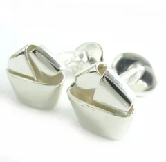極美品△GEORG JENSEN ジョージジェンセン 636A SV925 クラシック フォールド カフスボタン／カフリンクス シルバー 重量：17.46g ケース付のサムネイル