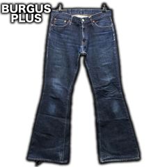 BURGUS PLUS Lot 680 ベルボトム フレアジーンズ W33/ 約86cm フェード インディゴ ヒノヤ ブーツカット 646 684 ビッグベル