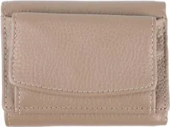 [リズデイズ] 財布 ミニ財布 レディース ミニウォレット 三つ折り財布 本革 カード入れ (グレーベージュ)【Amazonから発送】