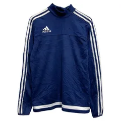 adidas ジャージ アディダス キッズ L ネイビー ジップアップ スポーツウェア 古着卸 アメリカ仕入 a702-6318のサムネイル