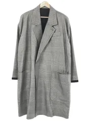 THE RERACS ザ リラクス 15SS グレンチェックワイドチェスターコート ブラック×ホワイト 15SS-RECT-047Lのサムネイル