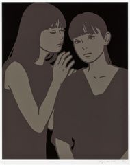 mebae × 村上隆版画smile_02ブルーヘアー、ピンクヘッドホンwM.F Takashi Murakami / kaikai kiki(タカシ ムラカミ/ カイカイキキ
