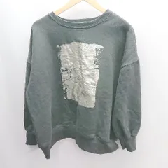 ◇ ⊇ FREE S SHOP フリーズショップ 長袖 トレーナー スウェット サイズF ダークグレー レディース E  【1501230022361】