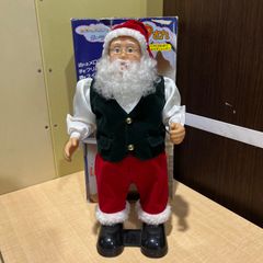 【🎅⛄️ポーラの国のサンタさん】ダンシングサンタ　メリークリスマス　トナカイ　雪　おもちゃ　小物　雑貨　季節商品　家庭用　店舗用　電池