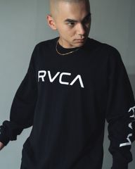 2024秋冬 新品【RVCA/ルーカ/ルカ】BIG RVCA LT ロンＴ BLK メンズ BE042059