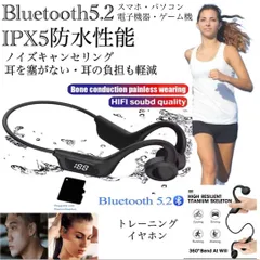 1 ワイヤレスイヤホン 　Bluetooth5.2 イヤホン　IPX5 骨伝導イヤホン　防水　ノイズキャンセリング　ネックバンド　スポーツ　SDカード　Micro スピーカー　マイク 両耳　USB 充電 超軽量　テレワーク