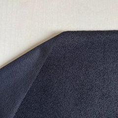 柔らかい　フレンチパイル　黒　カット生地　0.9m