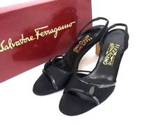 Salvatore Ferragamo サンダル ブラック - メルカリ