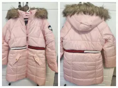 Tommy Hilfiger トミーヒルフィガー キッズ ロング丈ダウンジャケット (新品) M サイズ - 8/10 スー ブーツ 2足 出品