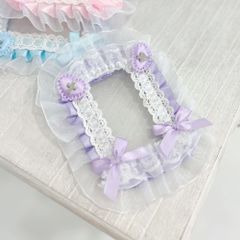 夢展望公式 [新品未使用] 推し活フリルトレカケース [パープル] 他カラー別ページ有  服飾小物・アクセサリ－・雑貨 その他雑貨・生活雑貨 535588-04