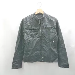 ◇ ⊇ STYLEBLOCK スタイルブロック 長袖 ライダースジャケット サイズL ブラック レディース E  【1502180044908】