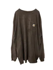 carhartt 長袖 ロゴTシャツ 2XL カーハート プルオーバー オリジナルフィット ロンT 古着卸 アメリカ仕入 a705-5378