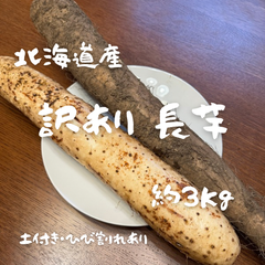 【北海道・夕張産】訳あり 土付き長芋 約3kg