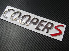 ●BMW MINI COOPER S TYPEメタル製  クロームメッキ仕上げ トランク専用 エンブレム