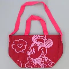 【中古】バッグ ミニーマウス(デザイン画/ピンク) ナイロントートバッグ 「ディズニー」 東京ディズニーリゾート限定
