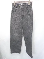 ◇ Θ アズール バイマウジー ハイウエスト ワイド デニム パンツ サイズM ブラック系 レディース E  【1507100010254】