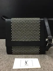サンローランパリ　クラッチバッグ　スタッズ SAINT LAURENT PARIS】サンローランパリ『ペイズリー柄 スタッズ