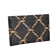 Longchamp ロンシャン カード入れ ブラウン ベージュ ベルト 馬