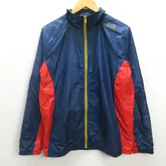 G■アディダス/adidas CLIMAPROOF ウインドブレーカー/ジャケット【L】紺/men's/40【中古】■