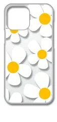【新品未使用】iPhone13 Pro Max アイフォン13プロマックス クリア ハードケース ( デイジー(ホワイト) ) 花柄 レトロ フラワー cl-iphone13max-152