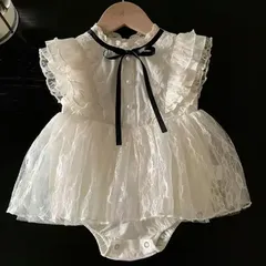 【新品】　ベビードレス キッズドレス　赤ちゃん　ドレス 　セレモニードレス 66　70　80　90 　結婚式　ドレス