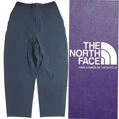 定2.4万 新品 THE NORTH FACE PURPLE LABEL ノースフェイスStretch Twill Wide Tapered Field Pants ストレッチ ツイル ワイド テーパード フィールド パンツ 紺 ahi