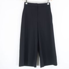美品 Theory セオリー パンツ 1点 00 Sサイズ相当 ウール他 ワイド 七分丈 ガウチョパンツ レディース AD656A18 