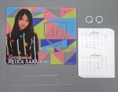 [중고] 캘린더 사쿠라이 레이카 2019년도 개별 탁상 캘린더 노기자카 46 공식 웹숍 한정