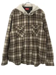 2024年最新】supreme hooded flannel zip up shirt sの人気アイテム ...