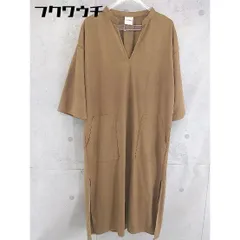 ◇ CIAOPANIC チャオパニック スエード調 長袖 ロング ワンピース サイズF ブラウン レディース 【中古】 【1103100018452】