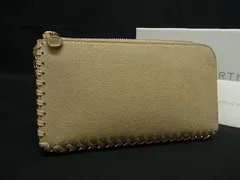 ■新品同様■ STELLA McCARTNEY ステラ マッカートニー ファラベラ エコレザー L字ファスナー 長財布 ウォレット グレージュ系 BN5367