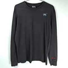 ディーゼル ロンT ロングスリーブ M ブラック A06810 0TDAN メンズ DIESEL
